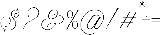 Algloria Script Thin otf (100) Font OTHER CHARS