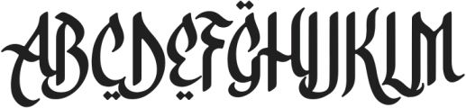 Alhabsyi otf (400) Font UPPERCASE