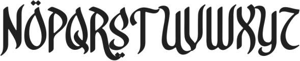 Alhabsyi otf (400) Font UPPERCASE