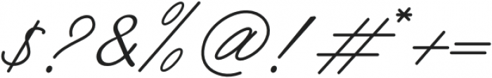 Aliantyara Signature otf (400) Font OTHER CHARS
