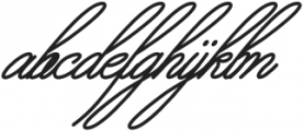 Aliantyara Signature otf (400) Font LOWERCASE