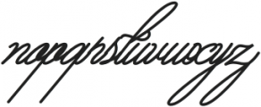 Aliantyara Signature otf (400) Font LOWERCASE