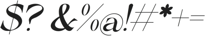 Alibold Italic otf (700) Font OTHER CHARS