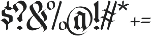 AlicanteRegular otf (400) Font OTHER CHARS