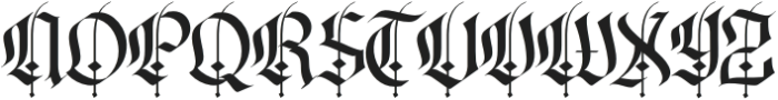 AlicanteRegular otf (400) Font UPPERCASE