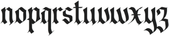 AlicanteRegular otf (400) Font LOWERCASE