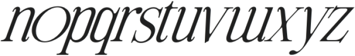 Alicent Hightower Italic Italic otf (400) Font LOWERCASE