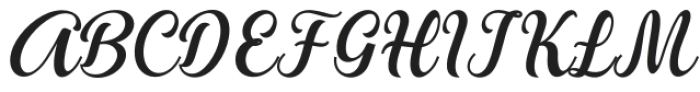 Alicia Regular otf (400) Font UPPERCASE