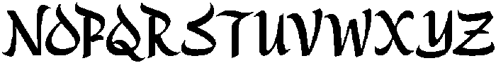Alidin Bold otf (700) Font UPPERCASE