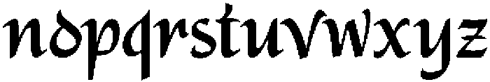 Alidin Bold otf (700) Font LOWERCASE