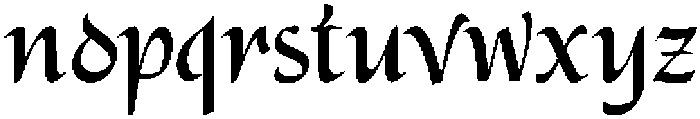 Alidin otf (400) Font LOWERCASE