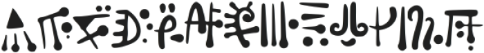 Alien_Hieroglyph ttf (400) Font UPPERCASE