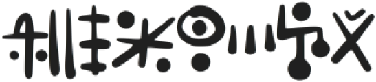 Alien_Hieroglyph_II ttf (400) Font OTHER CHARS