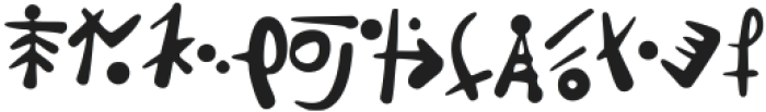 Alien_Hieroglyph_II ttf (400) Font LOWERCASE