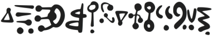 Alien_Hieroglyph_II ttf (400) Font LOWERCASE