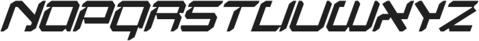 Aliens Robot Italic otf (400) Font UPPERCASE