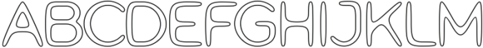 Alienz Outline otf (400) Font UPPERCASE
