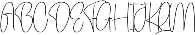 Alifia Signature Regular otf (400) Font UPPERCASE