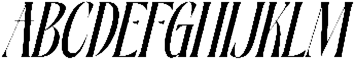 Aligner Italic Italic otf (400) Font UPPERCASE
