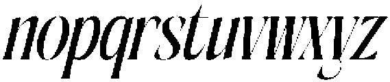 Aligner Italic Italic otf (400) Font LOWERCASE