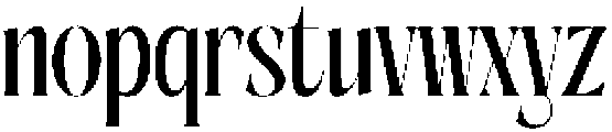 Aligner otf (400) Font LOWERCASE