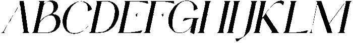 Alika Italic otf (400) Font UPPERCASE