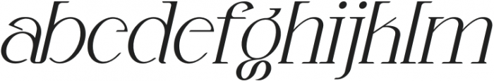 Alika Italic otf (400) Font LOWERCASE