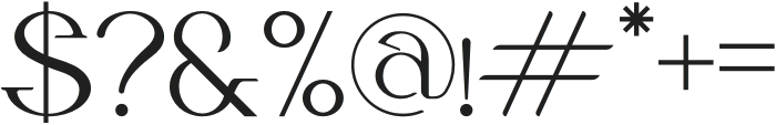 Alika otf (400) Font OTHER CHARS