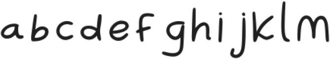 Aline Regular otf (400) Font LOWERCASE