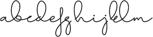 Aline Signature otf (400) Font LOWERCASE