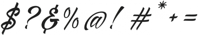 Alisandra Script otf (400) Font OTHER CHARS