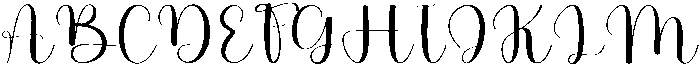 Alisha Regular otf (400) Font UPPERCASE