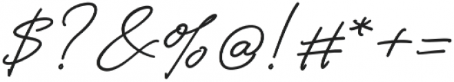 Alistair Signature otf (400) Font OTHER CHARS