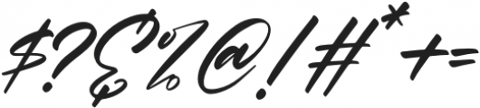 Alisteria Italic otf (400) Font OTHER CHARS