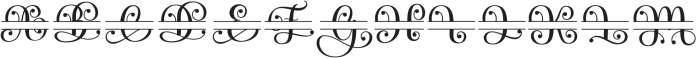 AlistinaMonogram-Regular otf (400) Font LOWERCASE