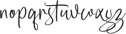 Alisting Rosetuss otf (400) Font LOWERCASE
