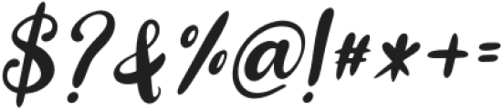 Alitha Christmas Italic Italic otf (400) Font OTHER CHARS
