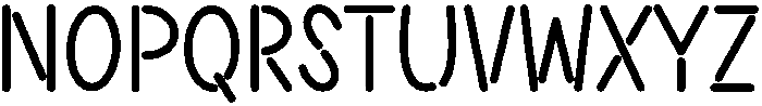 Alive Regular otf (400) Font UPPERCASE