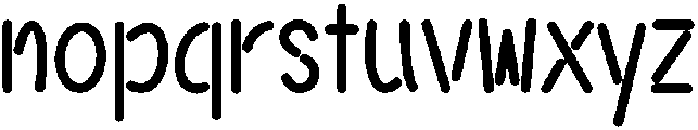 Alive Regular otf (400) Font LOWERCASE