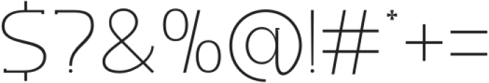 Alixa Light otf (300) Font OTHER CHARS