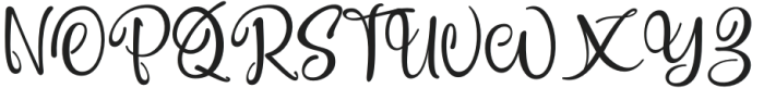 AliyaScript-Regular otf (400) Font UPPERCASE