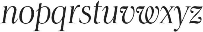 Alizarine Medium Italic otf (500) Font LOWERCASE