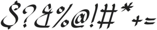 Aljadien-Italic otf (400) Font OTHER CHARS