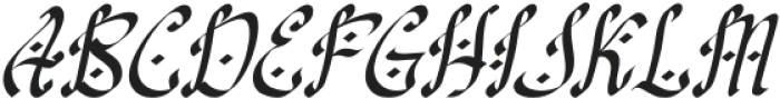 Aljadien-Italic otf (400) Font UPPERCASE