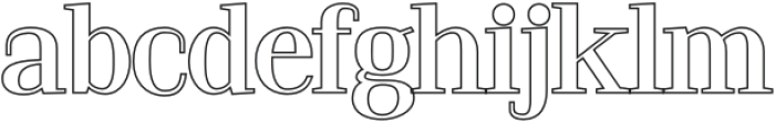 Alkalis Outline otf (400) Font LOWERCASE