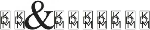 All Formal Monogram by Kestrel Montes otf (400) Font OTHER CHARS