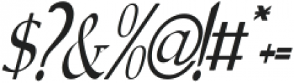 Allcania Italic otf (400) Font OTHER CHARS
