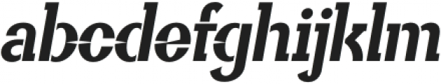 Allegoria Stencil Italic otf (400) Font LOWERCASE