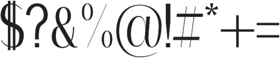 Allegra-Serif regular otf (400) Font OTHER CHARS