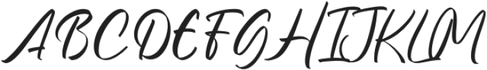 Allendia Regular otf (400) Font UPPERCASE